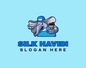 Elephant Painter Renovation logo design