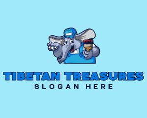 Elephant Painter Renovation logo design