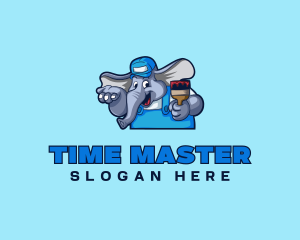 Elephant Painter Renovation logo design