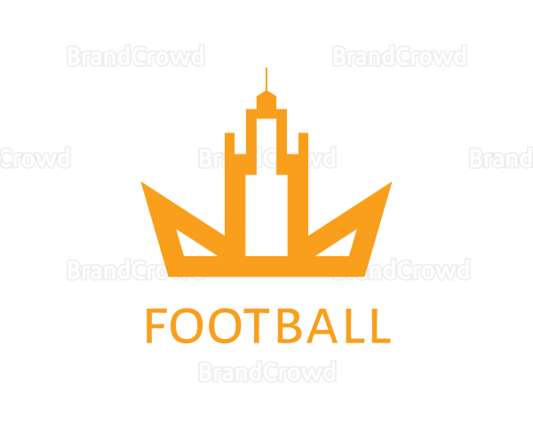 Orange Crown Skyscraper Logo