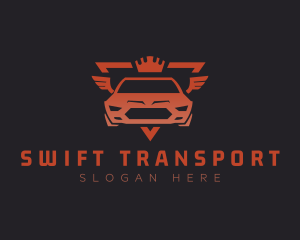 Car Crown Transportation logo design