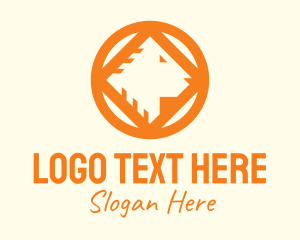 Tiger - Orange Wild Lion Head logo design