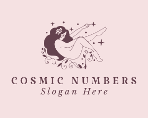 Stars Leaf Woman Spa  logo design