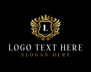 Insurance - Luxury Wing Shield logo design
