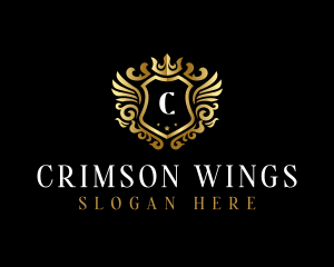 Luxury Wing Shield  logo design