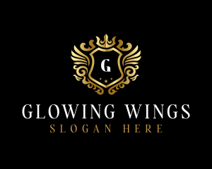 Luxury Wing Shield  logo design