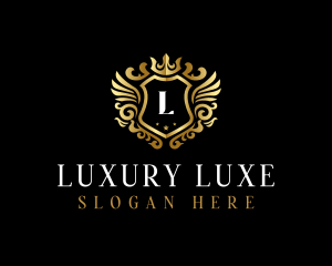 Luxury Wing Shield  logo design