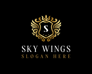 Luxury Wing Shield  logo design