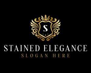 Luxury Wing Shield  logo design