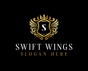 Luxury Wing Shield  logo design