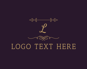 Golden - Luxury Fashion Boutique logo design