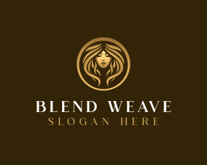 Luxury Woman Hairdresser logo design