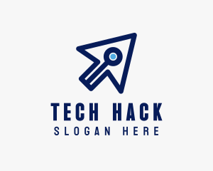 Tech Digital Cursor  logo design