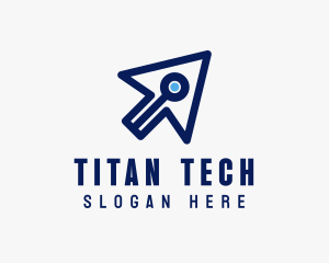 Tech Digital Cursor  logo design