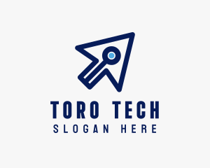 Tech Digital Cursor  logo design