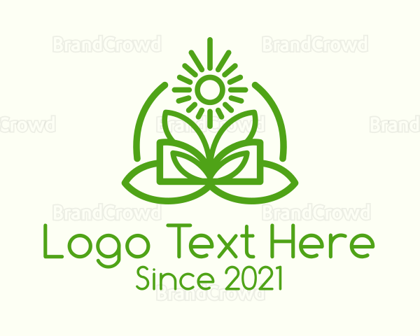 Green Ecology Plant Logo