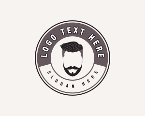 Beard Hair Fashion Logo