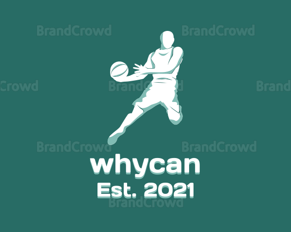 Basketball Player Athlete Logo