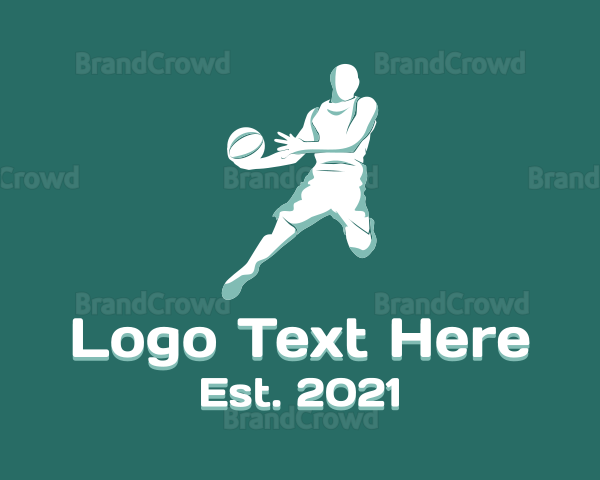 Basketball Player Athlete Logo