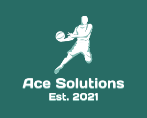Ace - Basketball Player Athlete logo design