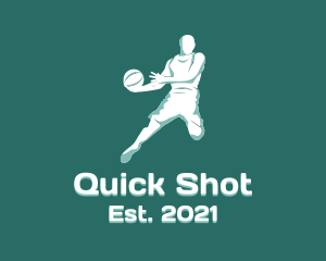 Shot - Basketball Player Athlete logo design