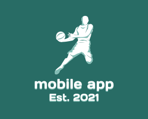 Varsity Player - Basketball Player Athlete logo design