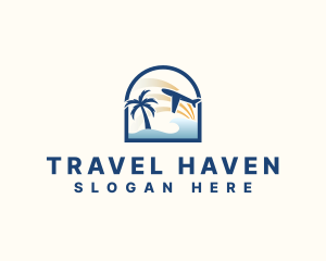 Tourism - Fly Airplane Tourism logo design