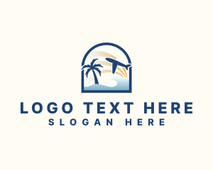 Vacation - Fly Airplane Tourism logo design