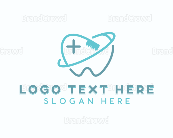 Dental Toothbrush Dentist Logo