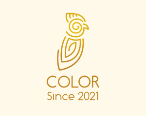 Pet Shop - Tribal Parrot Outline logo design