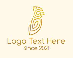 Cultural - Tribal Parrot Outline logo design