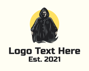 Mysterious - Raincoat Man Character logo design