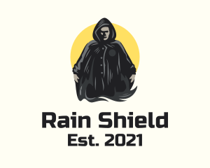 Raincoat - Raincoat Man Character logo design