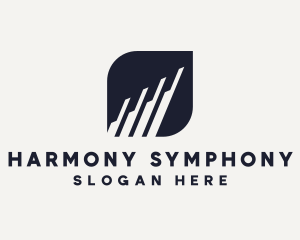 Orchestral - Music Piano Chords logo design