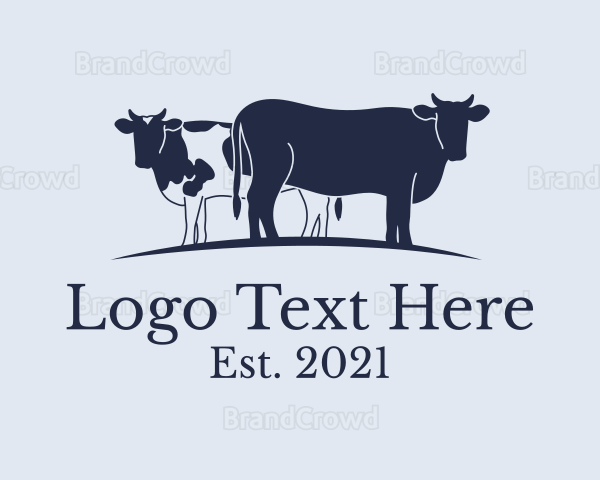 Cattle Livestock Farm Logo