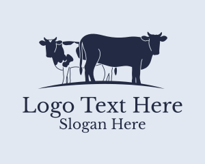 Cattle Livestock Farm Logo