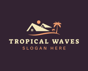 Tropical House Property  logo design