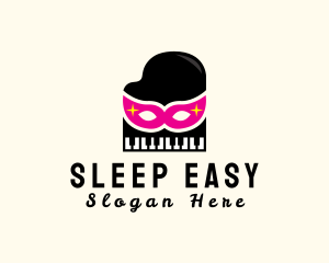 Mask Piano Pianist logo design