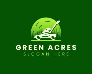 Grass - Mower Grass Cutter logo design