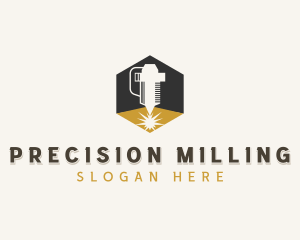 Milling - Laser Engraving Metalwork logo design