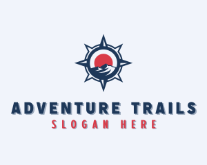 Mountain Compass Trekking logo design