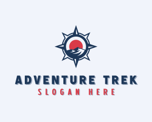 Trekking - Mountain Compass Trekking logo design