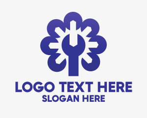 Violet - Violet Tech Wrench logo design