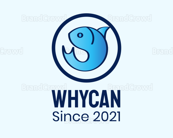 Blue Sea Fish Logo