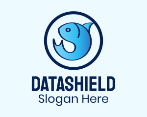 Blue Sea Fish Logo