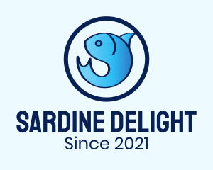 Blue Sea Fish logo design