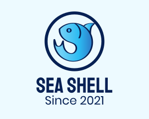 Blue Sea Fish logo design