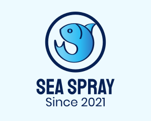 Blue Sea Fish logo design