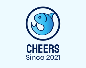 Aquarium - Blue Sea Fish logo design