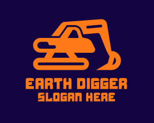 Digger - Excavator Digger Excavation logo design